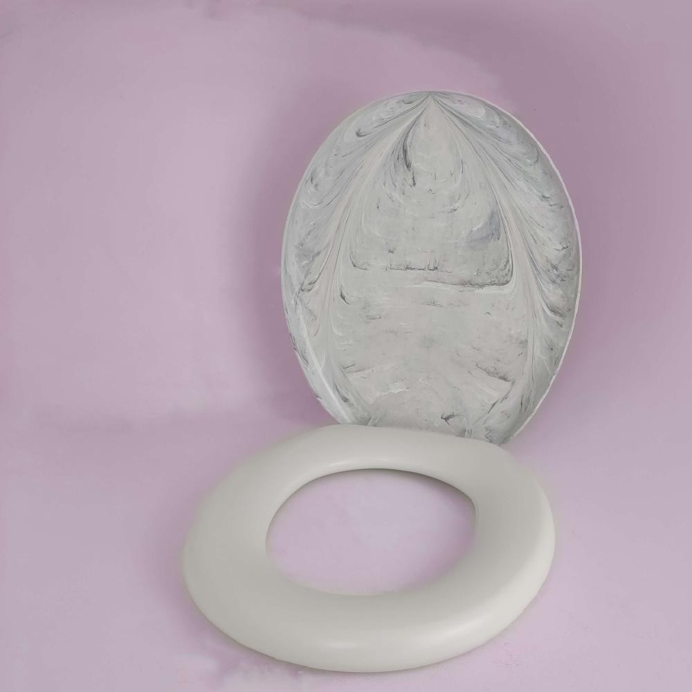 Assento para Vaso Sanitário Marmorizado Almofadado Astra Bra
