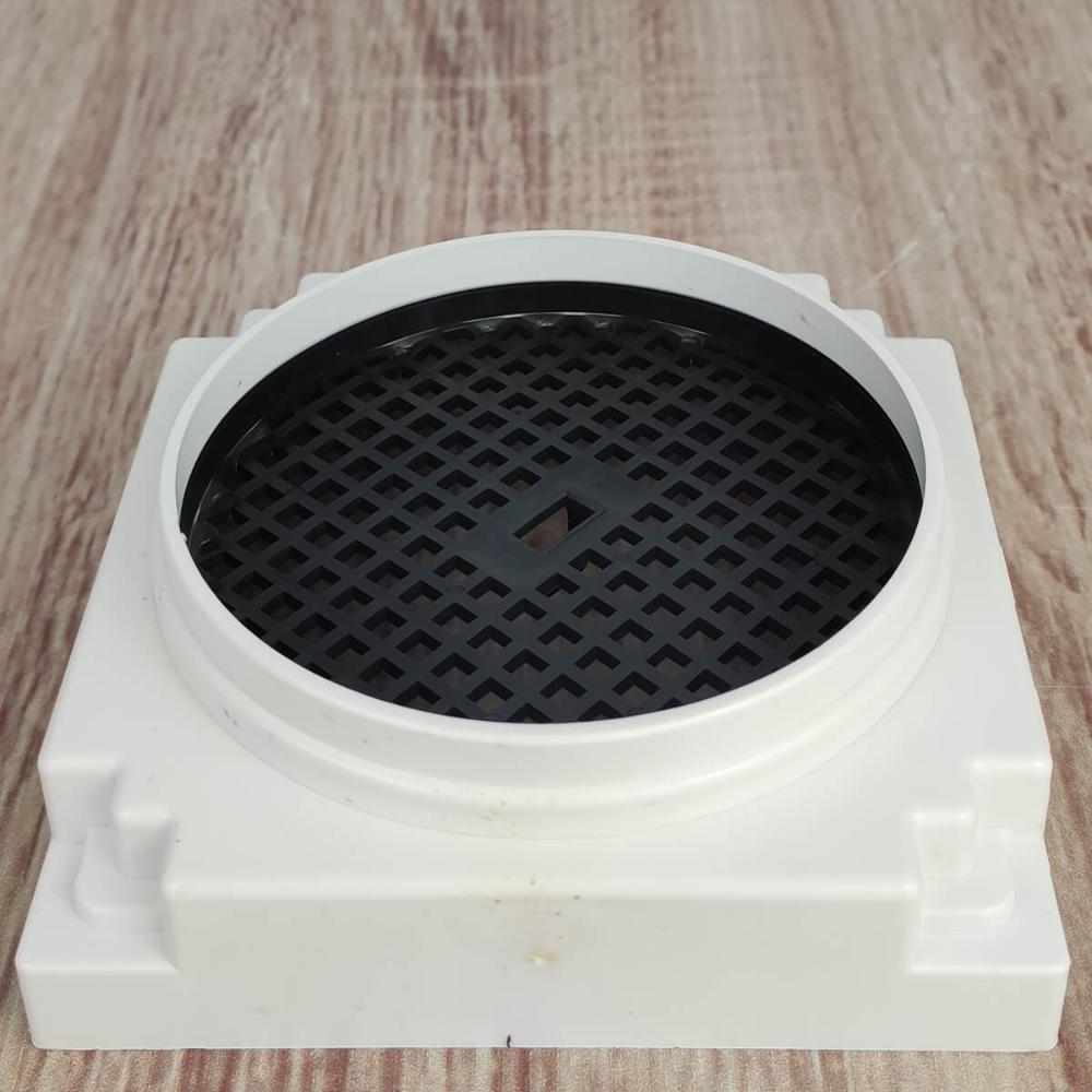 Ralo Oculto para Banheiro Anti-Inseto 10cm Astra Quadrado Br