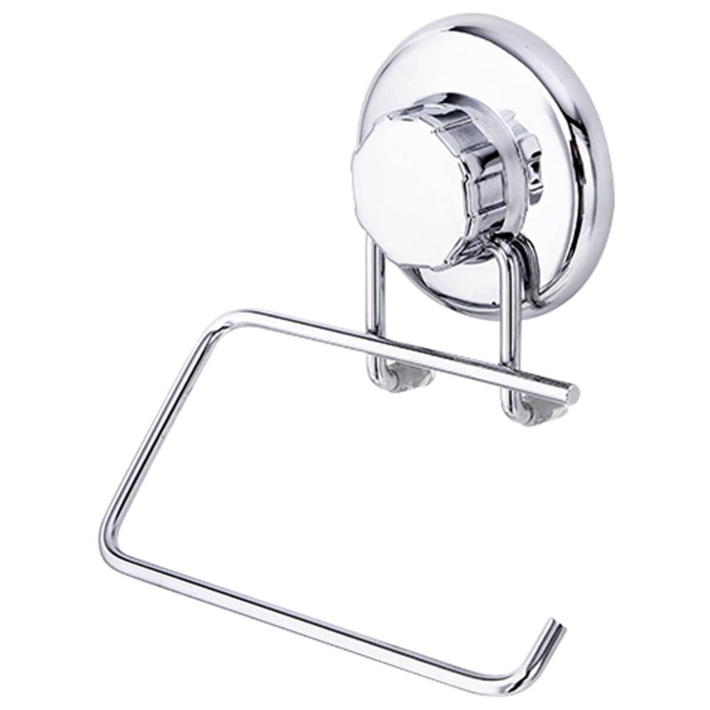 Suporte para Papel Higiênico com Ventosa Inox Banheiro Casa