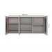 Espelheira Armário Banheiro Conexion 120cm Montada - Cinza Matt