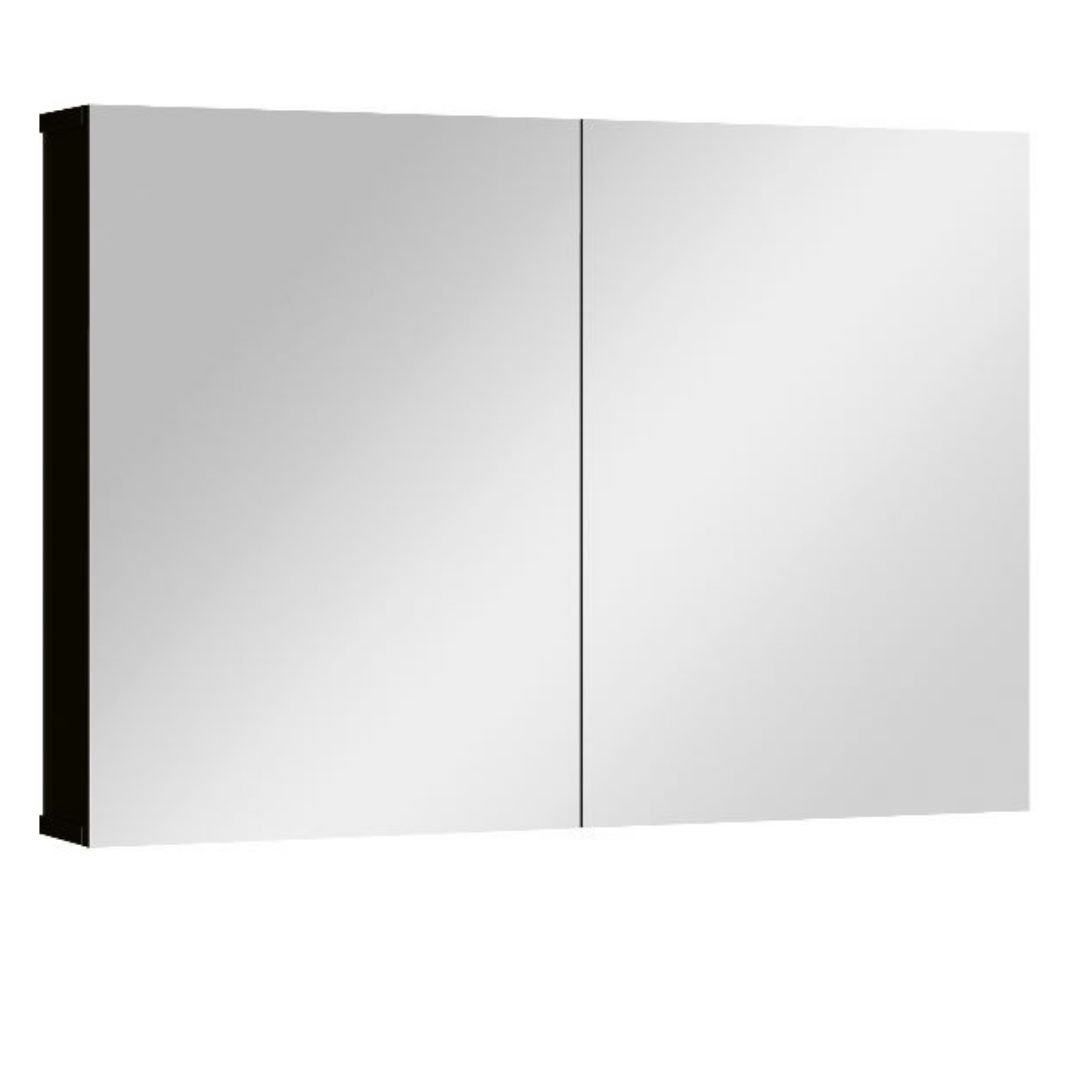 Espelheira para banheiro Preto Industry 80cm