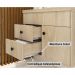 Kit Luna 60 Para Banheiro com espelho e cuba suspenso MDF