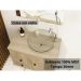 Kit Luna 60 Para Banheiro com espelho e cuba suspenso MDF