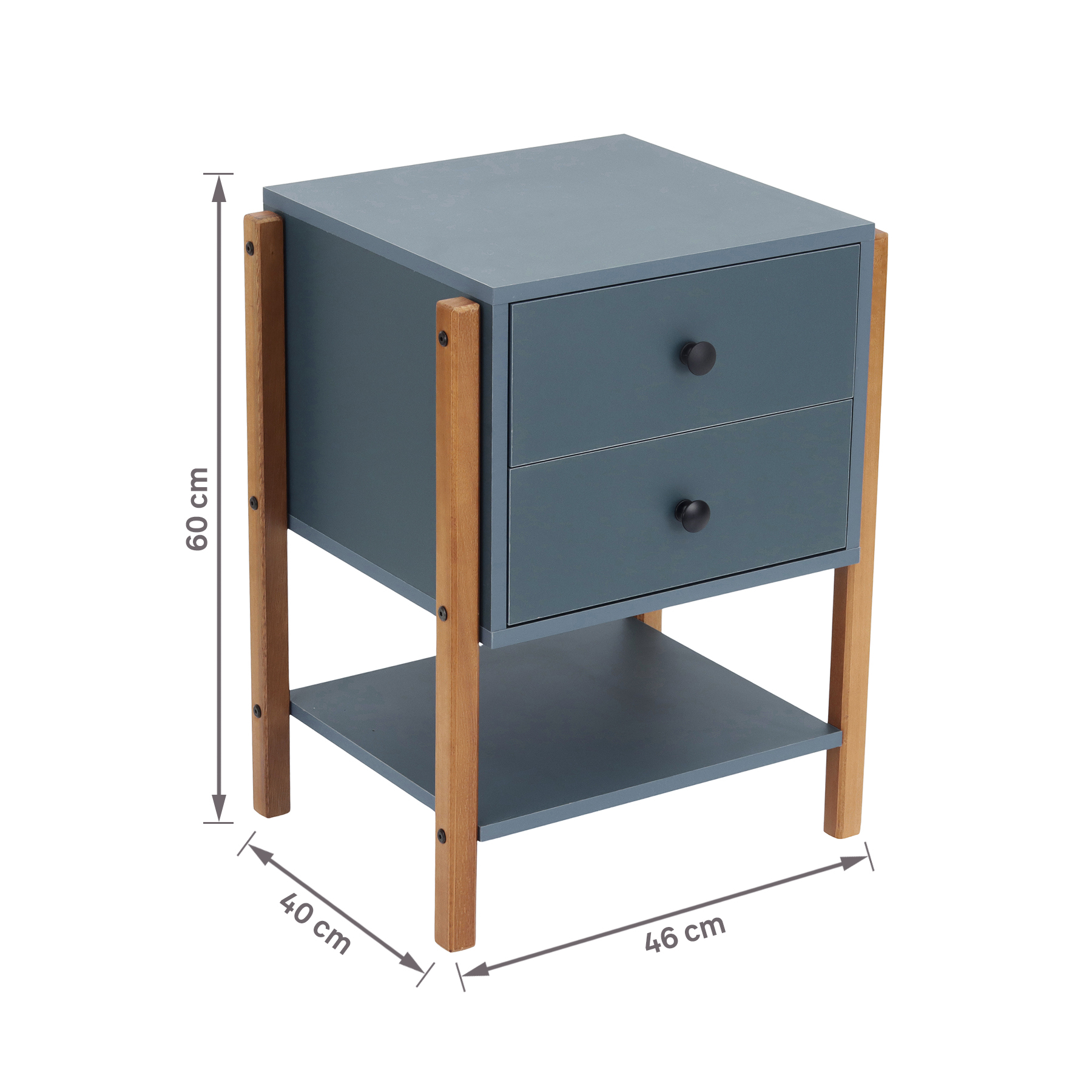 Mesa de Cabeceira Azul Magali