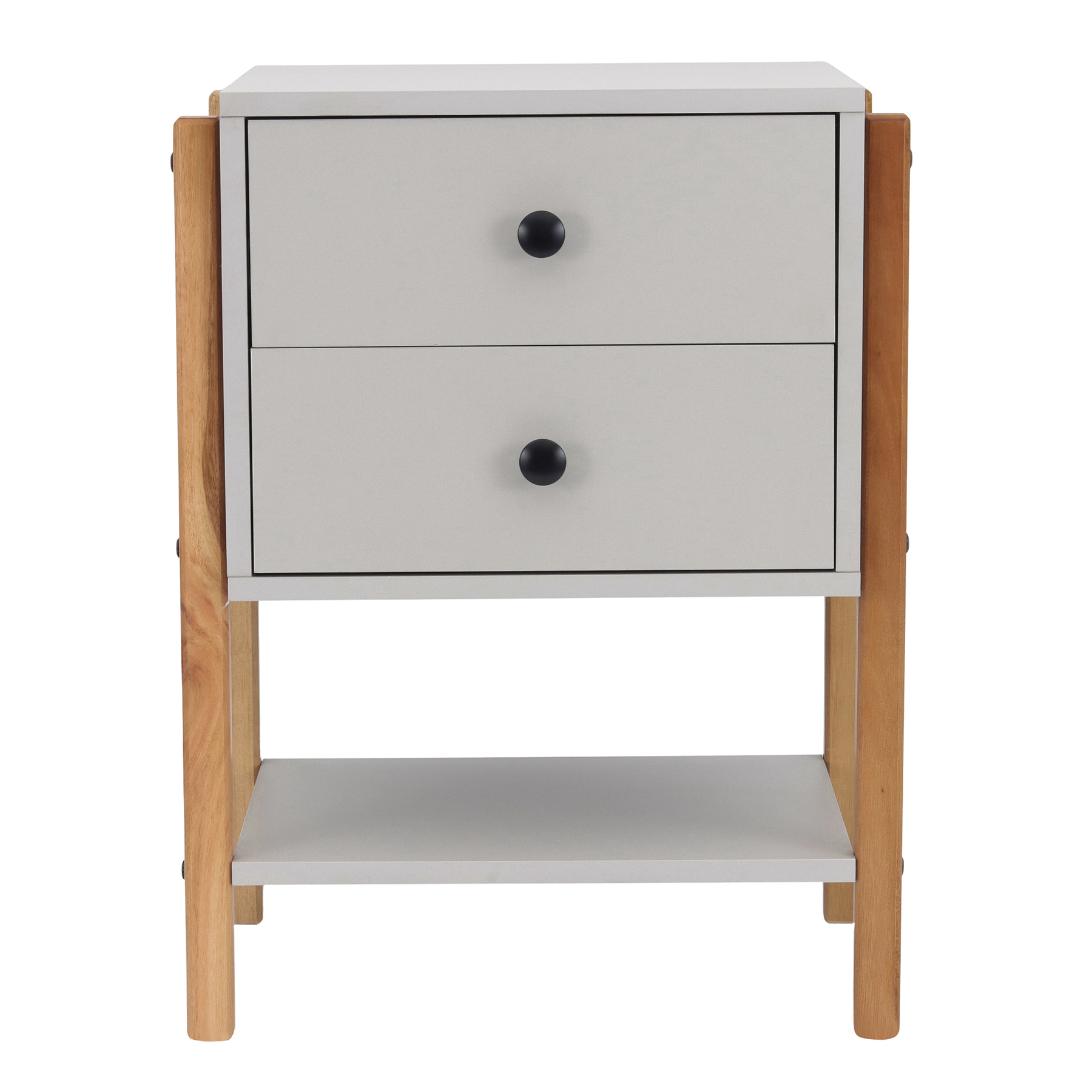 Mesa de Cabeceira Cinza Magali
