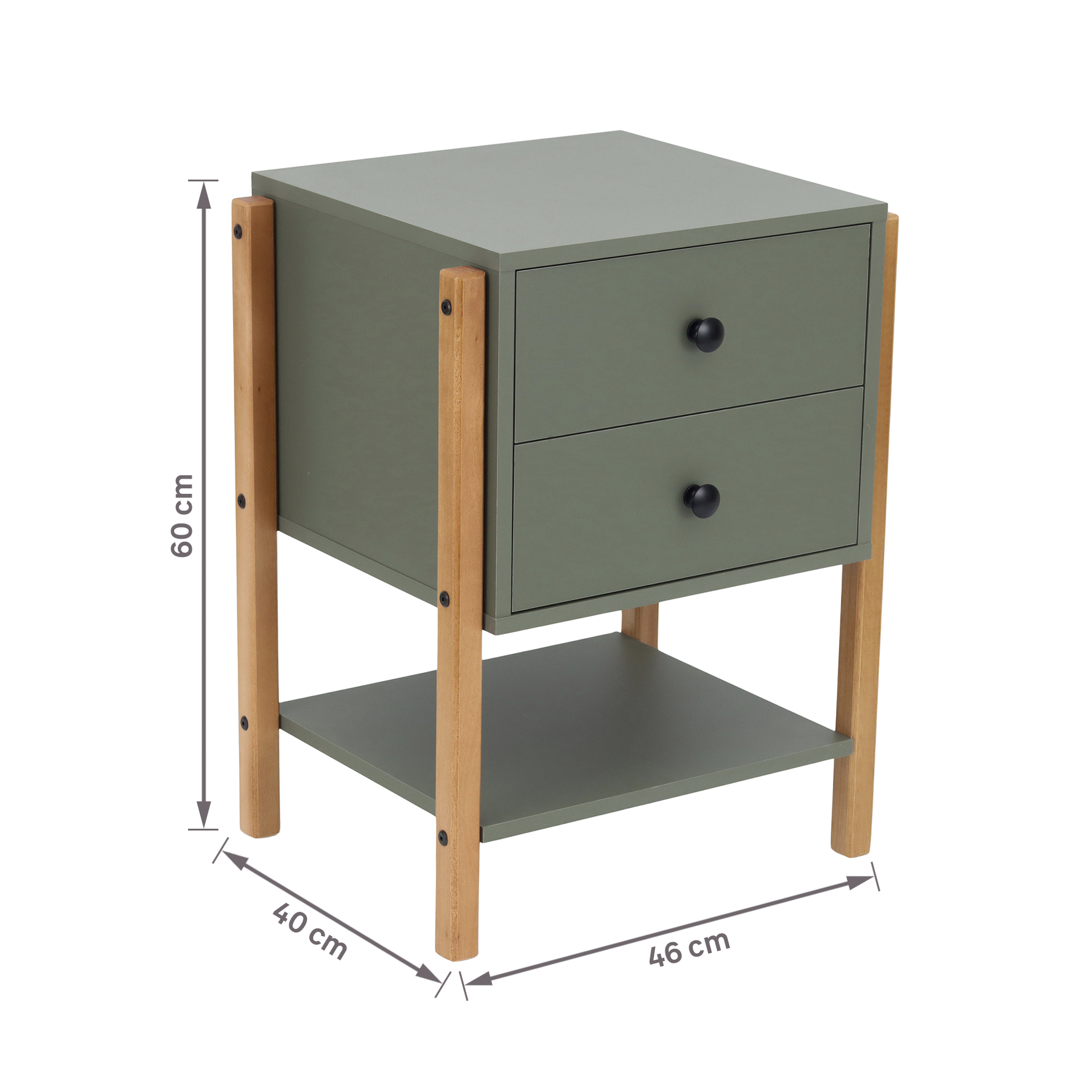 Mesa de Cabeceira Verde Magali
