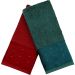 Kit 3 Toalha Lavabo Cristal Natalina 30x50cm Burgundy/Imensidão Azul