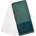 Kit 5 Toalha Lavabo Cristal Natalina 30x50cm Off White/Imensidão Azul