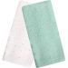 Kit 5 Toalha Lavabo Cristal Natalina 30x50cm Off White/Mar Mediterrâneo