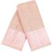 Kit 5 Toalha Lavabo Cristal Natalina 30x50cm Veludo Rosa