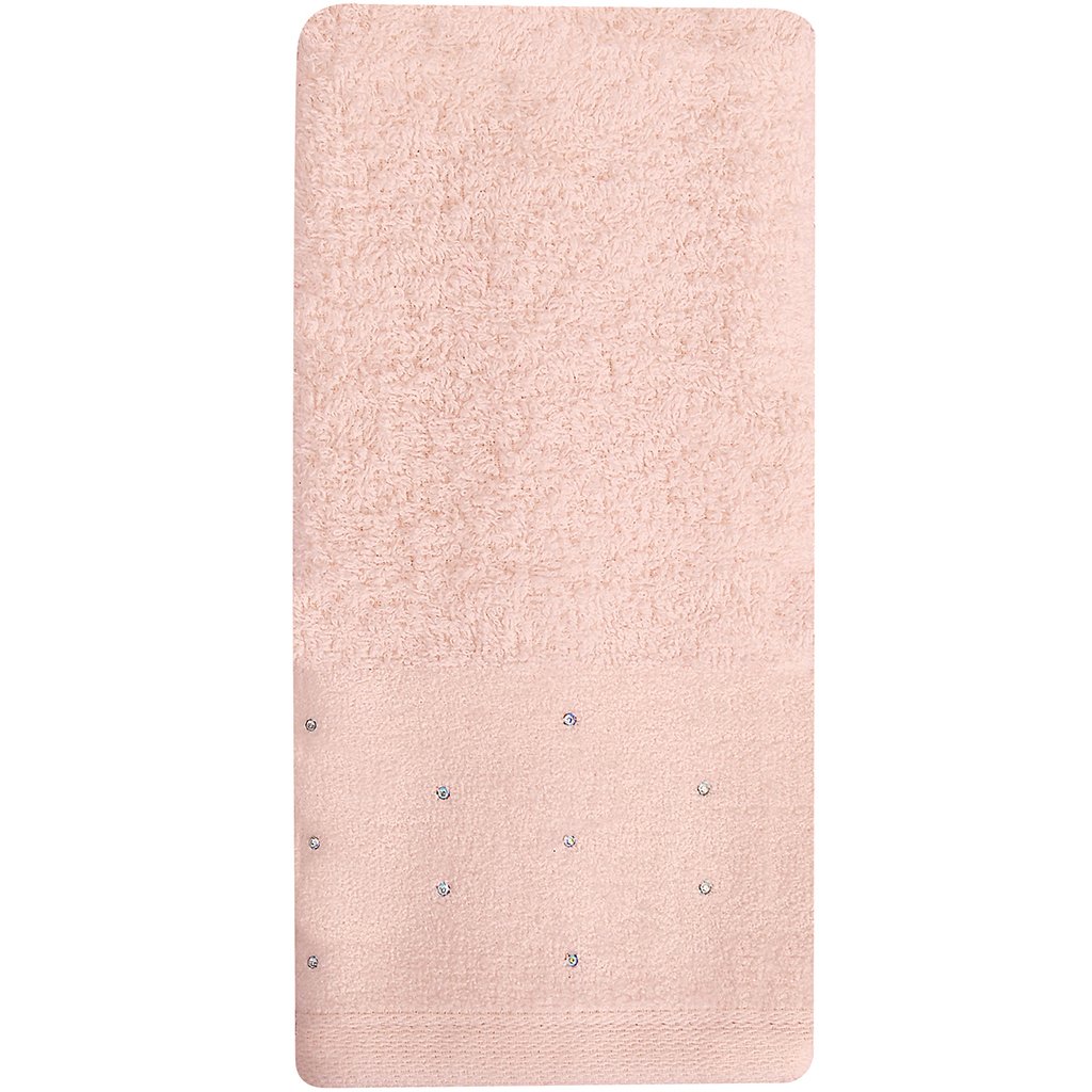 Kit 5 Toalha Lavabo Cristal Natalina 30x50cm Veludo Rosa
