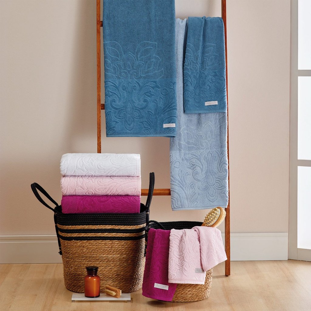 Toalha de Banho Ravenna 470 g/m² 100% Algodão 75x145 Rosa Intenso