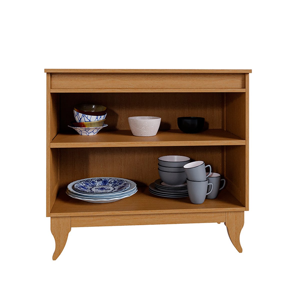 Balcão Buffet Aparador 100% Madeira 2 Portas Dalton Imbuia