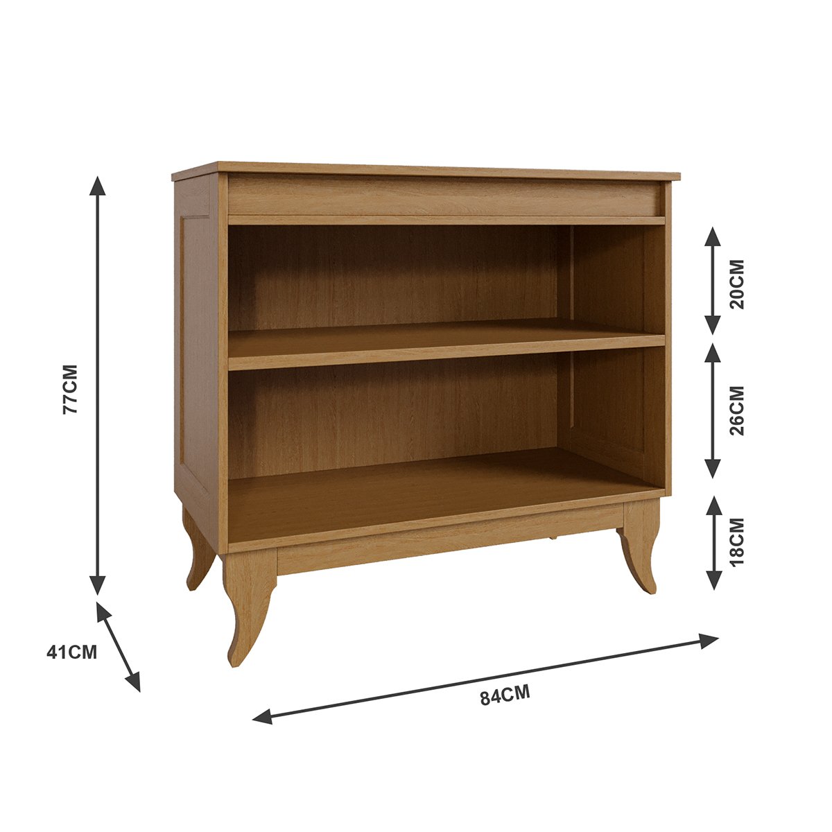 Balcão Buffet Aparador 100% Madeira 2 Portas Dalton Imbuia