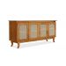Buffet Aparador Tela 4P Madeira Deltran Imbuia - Atraente