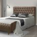 Cabeceira Cama Box Casal 140cm Iasmin Suede Marrom - Atraente Móveis