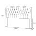 Cabeceira Cama Box Casal King 195cm Costa Rica Linho Bege  - Atraente Móveis