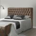 Cabeceira Cama Box Casal Queen 160cm Iasmin Suede Marrom - Atraente Móveis