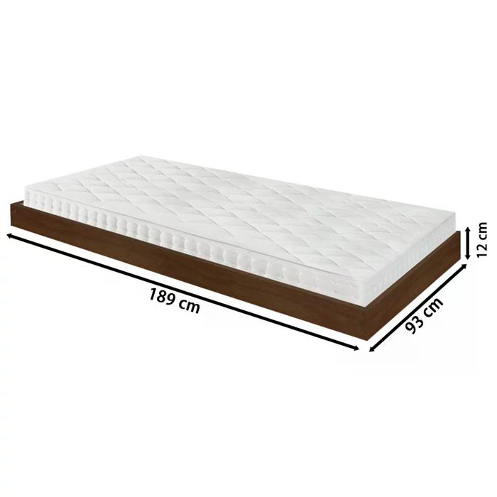 Cama Auxiliar Com Rodizios Madeira Maciça Castanho AT Moveis