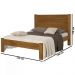 Cama Casal Madeira Maciça Lara Imbuia AT Moveis