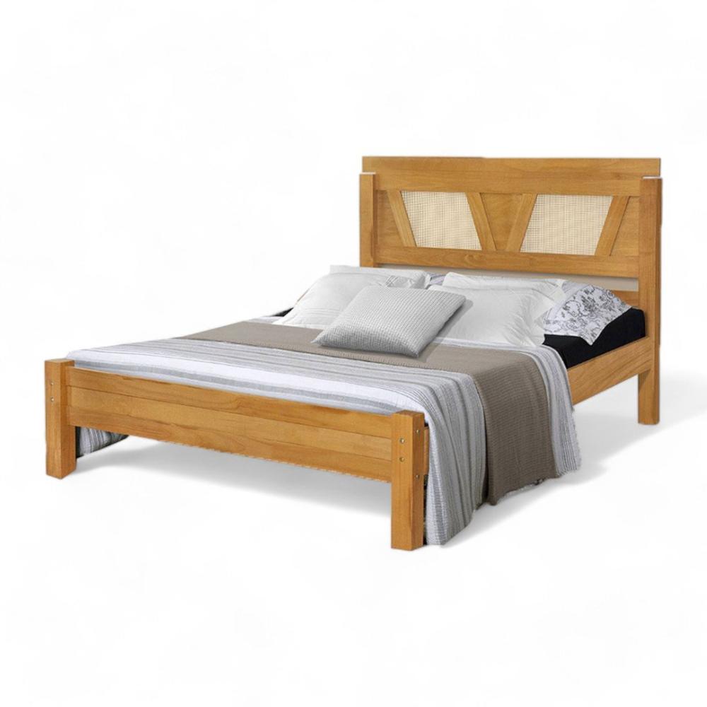 Cama Casal Magnólia Imbuia Atraente