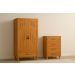 Guarda Roupa 2 Portas e Cômoda 4 Gavetas 100 % Madeira Paris Imbuia