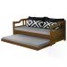 Sofa Cama Solteiro Com Cama Auxiliar Madeira Castanho AT Moveis