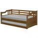 Sofa Cama Solteiro Com Cama Auxiliar Madeira Castanho AT Moveis