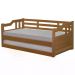 Sofa Cama Solteiro Com Cama Auxiliar Madeira Imbuia AT Moveis