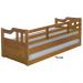 Sofa Cama Solteiro Com Cama Auxiliar Madeira Imbuia AT Moveis
