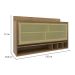 Armário Aéreo Confort com Vidro 1 Porta Cinamomo 120 cm
