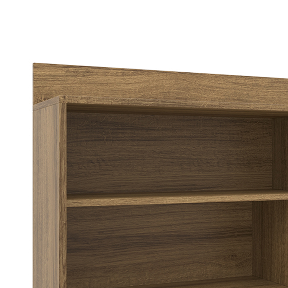 Armário Aéreo Confort com Vidro 1 Porta Cinamomo 120 cm