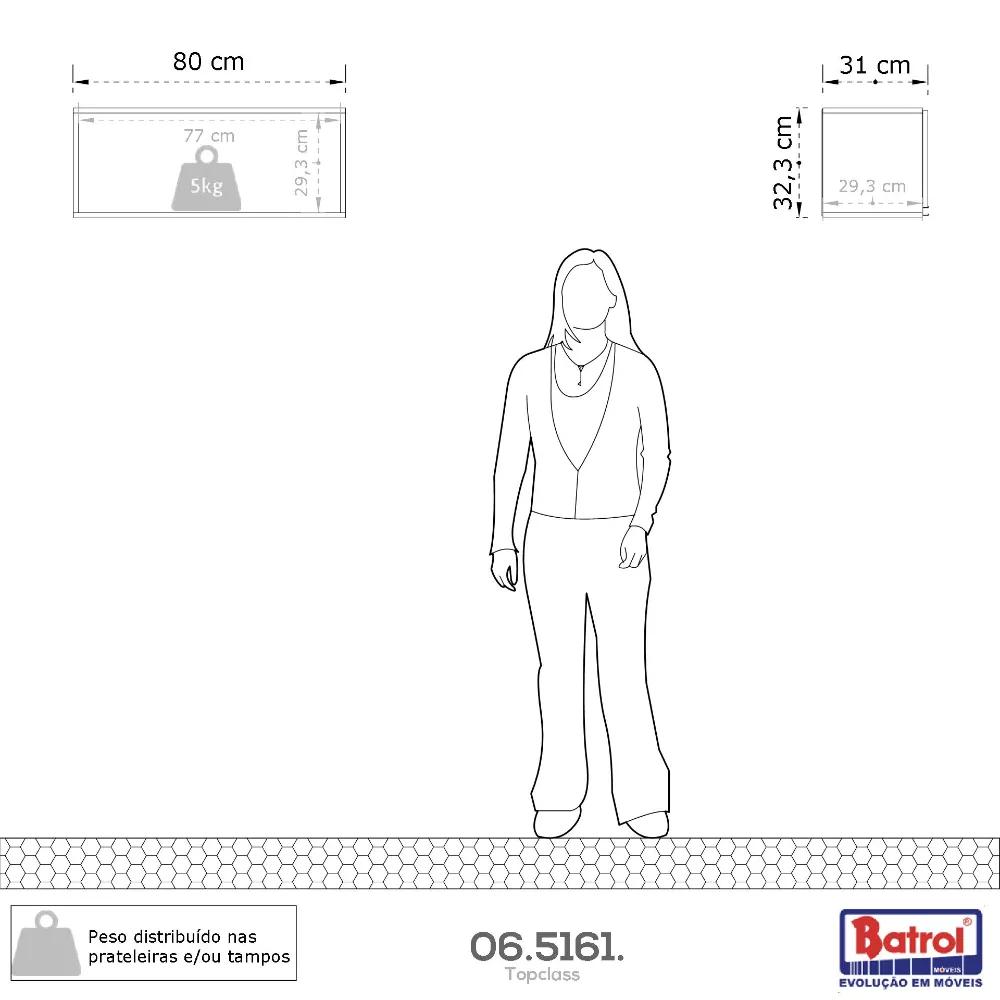 Armário Aéreo De Geladeira Suspenso Espaçoso Branco Lavanderia Top Tg