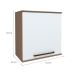Armário Aéreo Evolution 1 Porta Tannat e Branco 61 cm