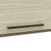 Armário Aéreo Evolution 1 Porta Tannat e Legno Crema 80 cm