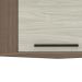 Armário Aéreo de Canto Evolution 1 Porta Tannat e Legno Crema