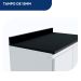 Armário Gabinete Branco Moderno Para Cozinha Balcão Espaçoso Com 2 Portas e Pés Gs