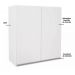 Armário de Cozinha e Lavanderia com 2 Portas Duplo Aéreo Módulo Suspenso Top Class Batrol Branco