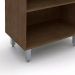 Balcão de Cozinha com Tampo New 2 Portas Tannat e Branco 70 cm