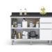 Balcão de Cozinha com Tampo Top Class 2 PT 3 GV Branco