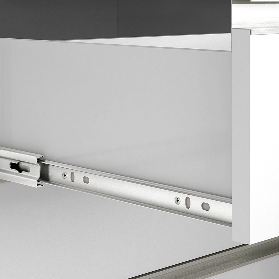 Balcão de Cozinha com Tampo Top Class 2 Portas 3 Gavetas Branco