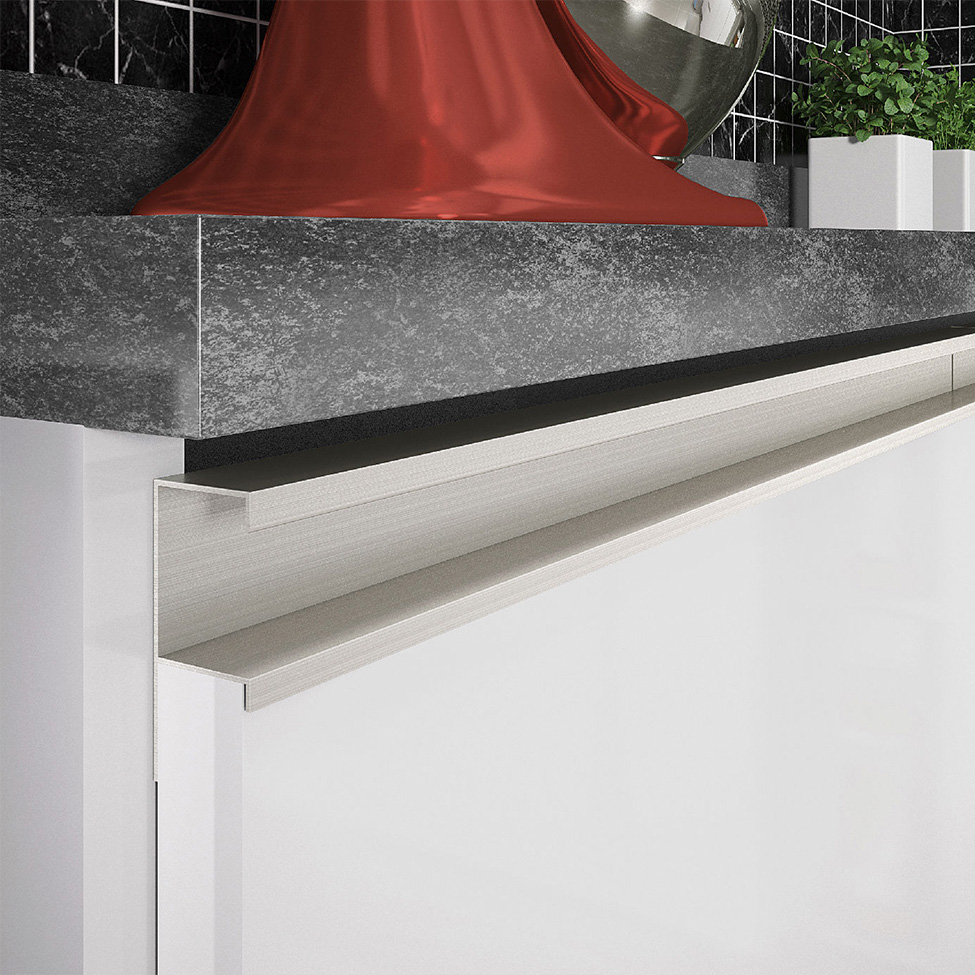Balcão de Cozinha com Tampo Top Class 2 Portas Branco