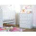 Cômoda Baby Rosa Moderna Com 04 Gavetas Espaçosa Para Quarto Infantil Ic4