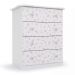 Cômoda Baby Rosa Moderna Com 04 Gavetas Espaçosa Para Quarto Infantil Ic4
