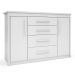 Cômoda Elegance 2 Portas 4 Gavetas Branca
