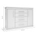 Cômoda Elegance 2 Portas 4 Gavetas Branca
