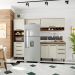 Cozinha Compacta Evolution 5 Portas 7 Gavetas Legno e Crema