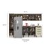 Cozinha Compacta Evolution 7 Portas 4 Gavetas Branco e Tannat