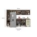 Cozinha Compacta Evolution 7 Portas 4 Gavetas Legno e Crema