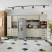 Cozinha Compacta Evolution 8 Portas 8 Gavetas Legno e Crema